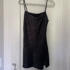 Princess Polly black floral mini dress